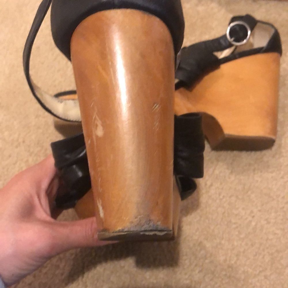 COACH Nola wood platform clogs - Picture 5 of 9